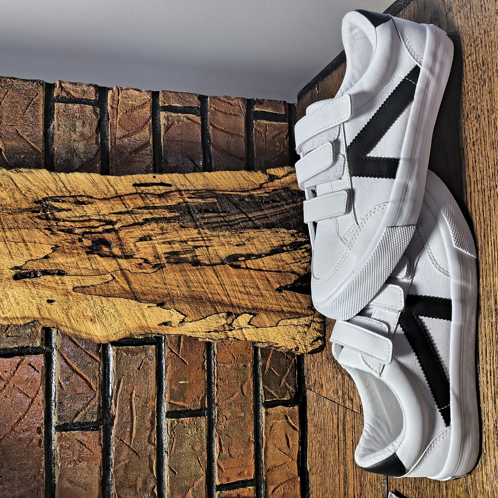 White and Black Rachel Zoe Sneakers
